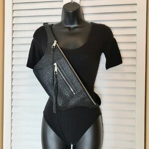 Slim Leather Belt Bag- Unisex! EUC